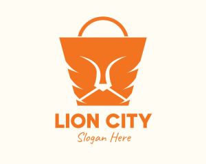 Orange Lion Bag logo design