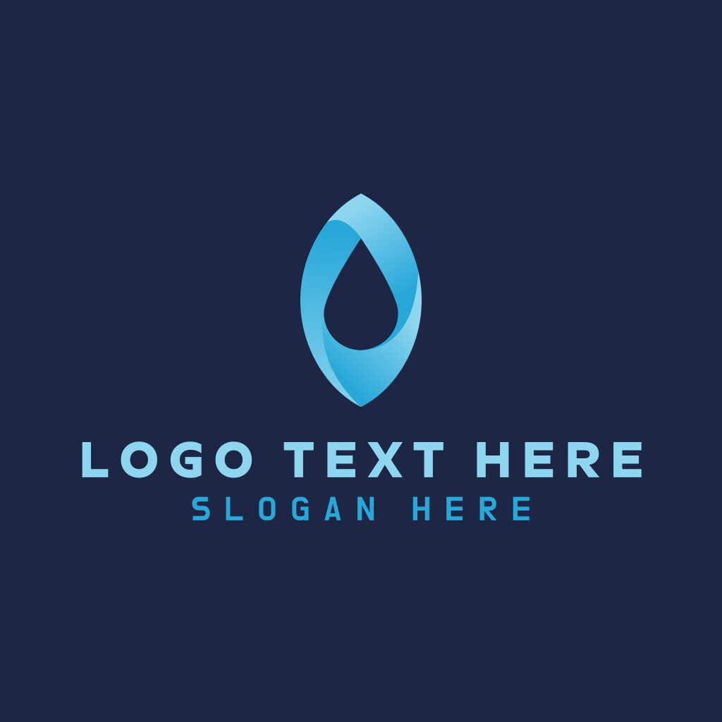 Blue Aqua Droplet Logo | BrandCrowd Logo Maker