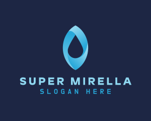 Blue Aqua Droplet Logo