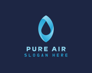 Blue Aqua Droplet logo design