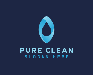 Blue Aqua Droplet logo design