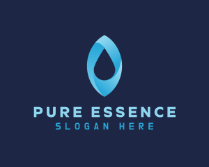 Blue Aqua Droplet logo design