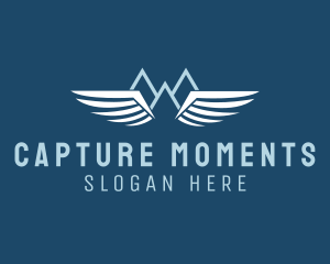 Destination - Mountain Alpine Wings logo design