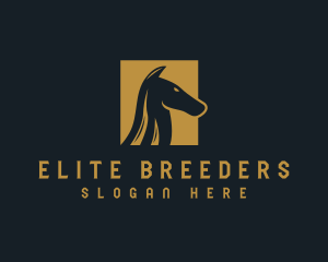 Gold Horse Stable logo design