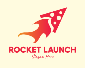 Rocket - Hot Pizza Rocket logo design