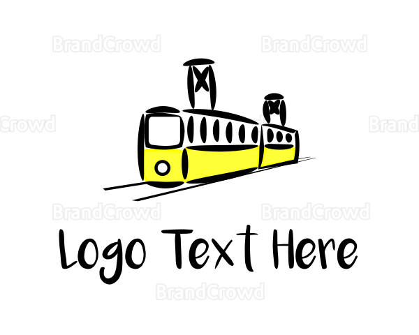 Railway Train Transit Logo