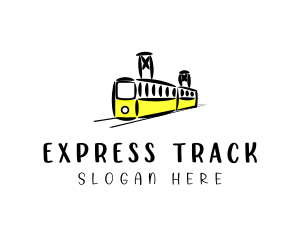 Train - Railway Train Transit logo design