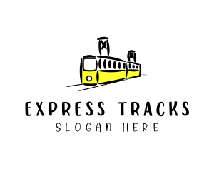 Railway Train Transit  logo design