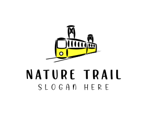 Trail - Railway Train Transit logo design