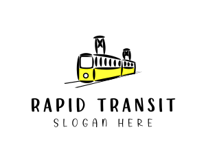 Railway Train Transit  logo design