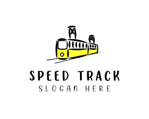 Railway Train Transit  logo design