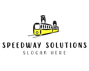 Roadway - Railway Train Transit logo design