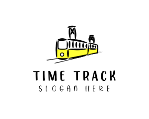 Railway Train Transit  logo design