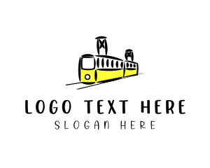 Metro - Railway Train Transit logo design