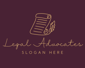 Document Quill Legal logo design