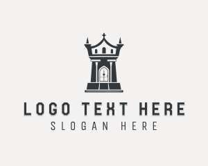 Investment - Medieval Citadel Fortress logo design