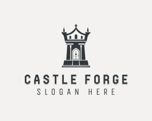 Medieval Citadel Fortress logo design