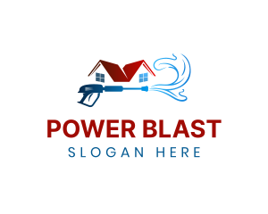 House Power Washer logo design