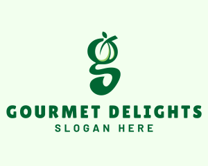 Food Fruit Letter G logo design