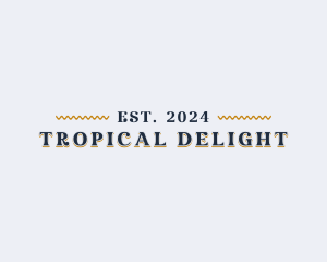 Tropical Restaurant Business logo design