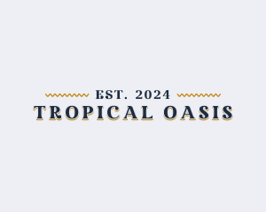 Tropical Restaurant Business logo design