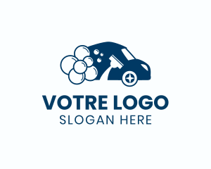 Automotive - Car Wash Vacuum logo design