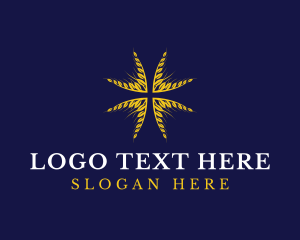 Wheat - Wheat Religious Cross logo design