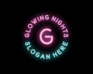 Neon Light Club logo design