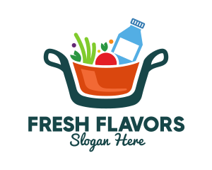 Ingredients - Fresh Ingredients Pot logo design