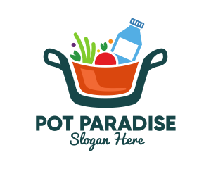 Pot - Fresh Ingredients Pot logo design