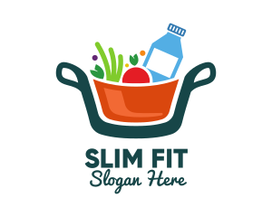 Diet - Fresh Ingredients Pot logo design