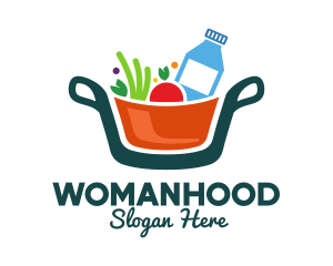 Stew - Fresh Ingredients Pot logo design