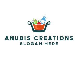 Fresh Ingredients Pot  logo design