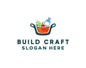 Fresh Ingredients Pot  logo design