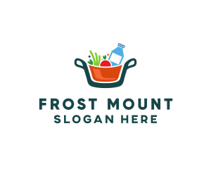 Fresh Ingredients Pot  logo design