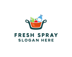 Fresh Ingredients Pot  logo design