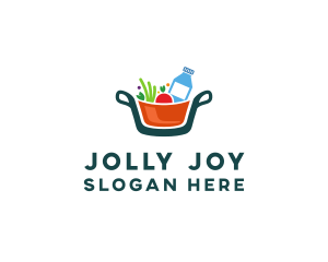 Fresh Ingredients Pot  logo design