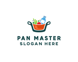 Pan - Fresh Ingredients Pot logo design