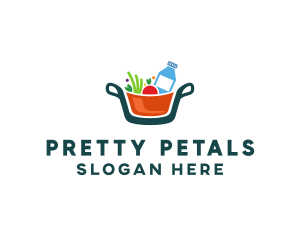 Fresh Ingredients Pot  logo design