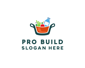 Fresh Ingredients Pot  logo design