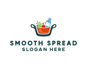 Fresh Ingredients Pot  logo design