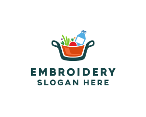 Fresh Ingredients Pot  logo design