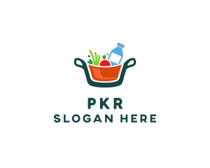 Fresh Ingredients Pot  logo design