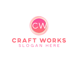 Handdrawn Scribble Craft logo design