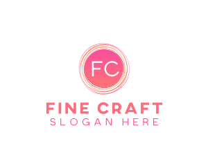 Handdrawn Scribble Craft logo design