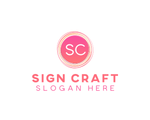 Handdrawn Scribble Craft logo design