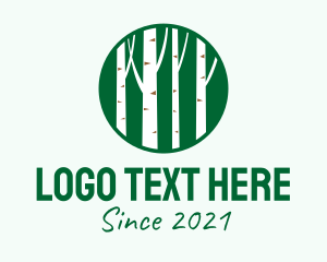 Vegan - Outdoor Forest Tree logo design