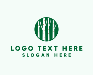 Outdoor Forest Tree  logo design