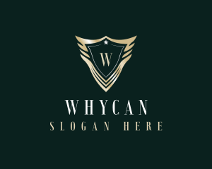 Elegant - Royal Wing Shield logo design