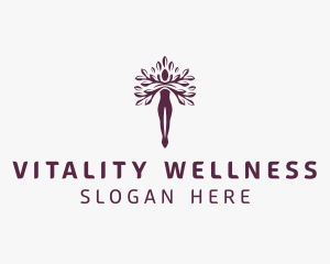 Woman Tree Wellness logo design